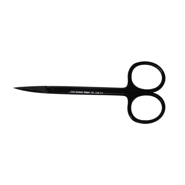 Iris Scissors (Curved/Delicate, Super-Cut, Black Line)