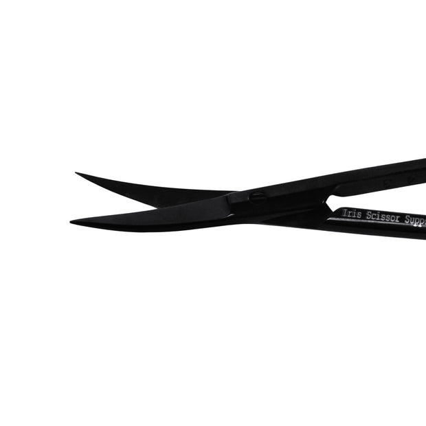 Iris Scissors (Curved/Delicate, Super-Cut, Black Line)